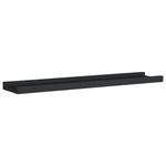 Flytende Vegghyller 2 Stk Svart 60X9X3 Cm Mdf