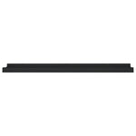 Flytende Vegghyller 2 Stk Svart 60X9X3 Cm Mdf