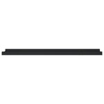 Flytende Vegghyller 2 Stk Svart 80X9X3 Cm Mdf
