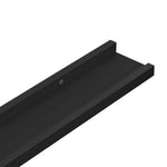 Flytende Vegghyller 2 Stk Svart 80X9X3 Cm Mdf