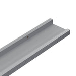 Flytende Vegghyller 2 Stk Grå 80X9X3 Cm Mdf