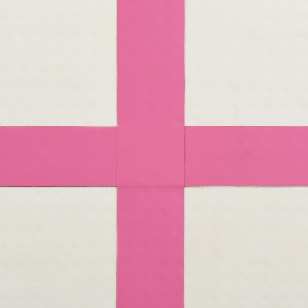 Oppblåsbar Gymnastikkmatte Med Pumpe 60X100X10 Cm Pvc Rosa