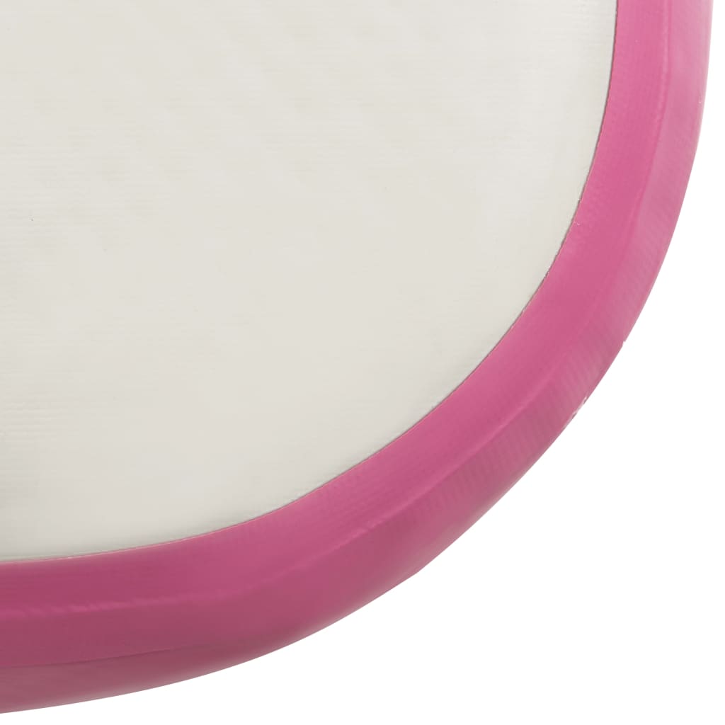 Oppblåsbar Gymnastikkmatte Med Pumpe 60X100X10 Cm Pvc Rosa