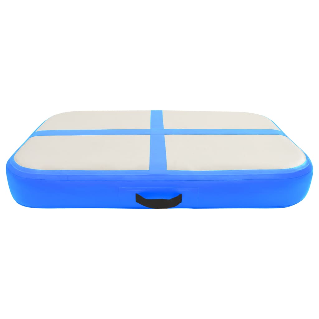 Oppblåsbar Gymnastikkmatte Med Pumpe 60X100X10 Cm Pvc Blå