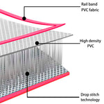 Oppblåsbar Gymnastikkmatte Med Pumpe 60X100X15 Cm Pvc Rosa