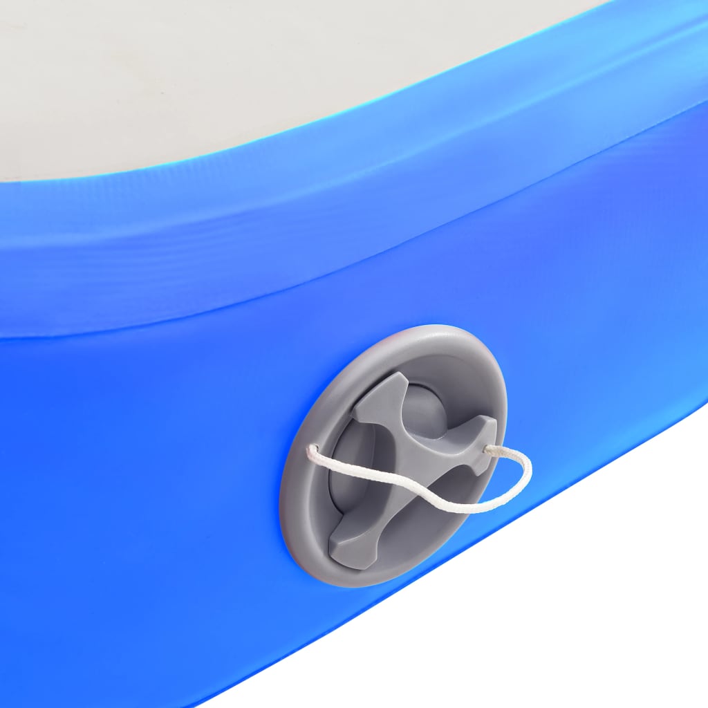 Oppblåsbar Gymnastikkmatte Med Pumpe 60X100X15 Cm Pvc Blå