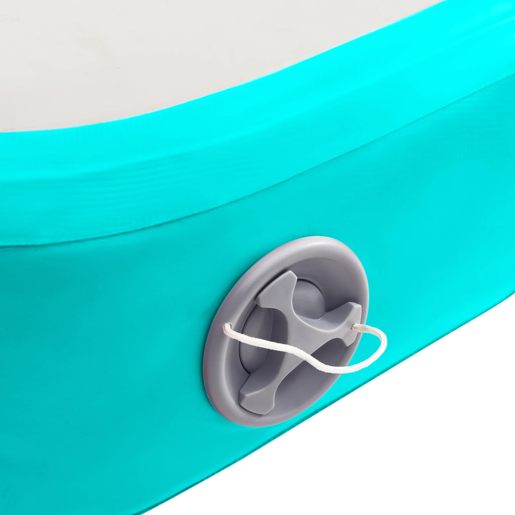 Oppblåsbar Gymnastikkmatte Med Pumpe 60X100X15 Cm Pvc Grønn