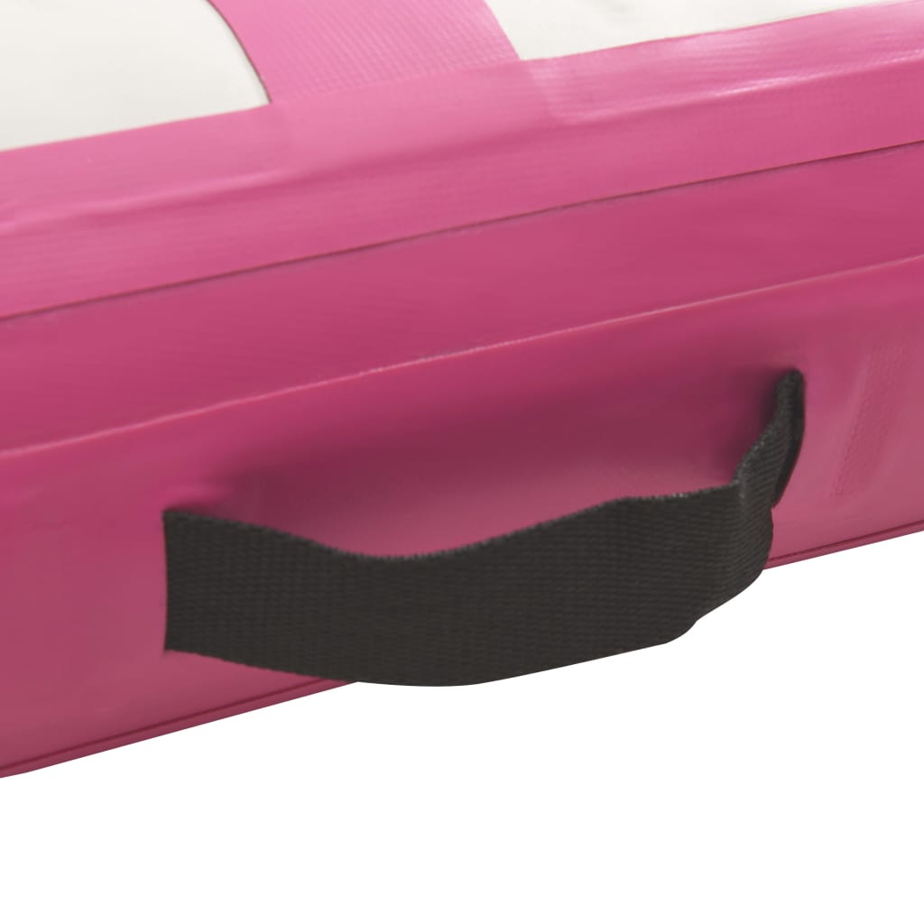 Oppblåsbar Gymnastikkmatte Med Pumpe 60X100X20 Cm Pvc Rosa