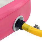 Oppblåsbar Gymnastikkmatte Med Pumpe 60X100X20 Cm Pvc Rosa
