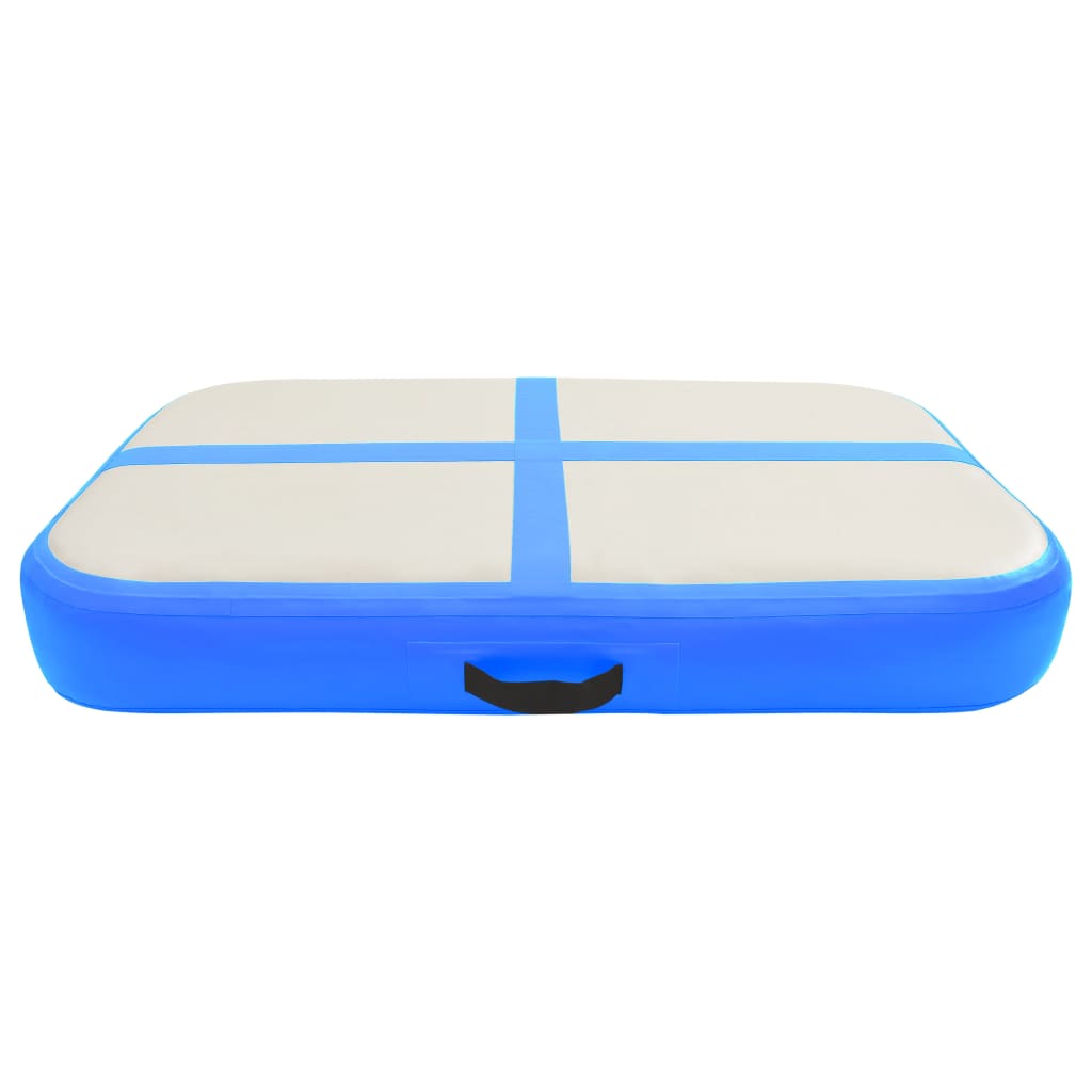 Oppblåsbar Gymnastikkmatte Med Pumpe 60X100X20 Cm Pvc Blå