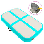 Oppblåsbar Gymnastikkmatte Med Pumpe 60X100X20 Cm Pvc Grønn