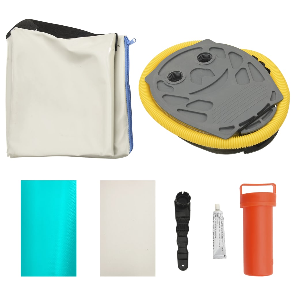 Oppblåsbar Gymnastikkmatte Med Pumpe 60X100X20 Cm Pvc Grønn