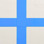 Oppblåsbar Gymnastikkmatte Med Pumpe 400X100X15 Cm Pvc Blå