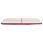 Oppblåsbar Gymnastikkmatte Med Pumpe 500X100X15 Cm Pvc Rosa