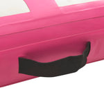 Oppblåsbar Gymnastikkmatte Med Pumpe 600X100X15 Cm Pvc Rosa