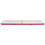 Oppblåsbar Gymnastikkmatte Med Pumpe 700X100X15 Cm Pvc Rosa