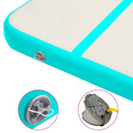 Oppblåsbar Gymnastikkmatte Med Pumpe 600X100X20 Cm Pvc Grønn