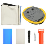 Oppblåsbar Gymnastikkmatte Med Pumpe 200X200X10 Cm Pvc Blå