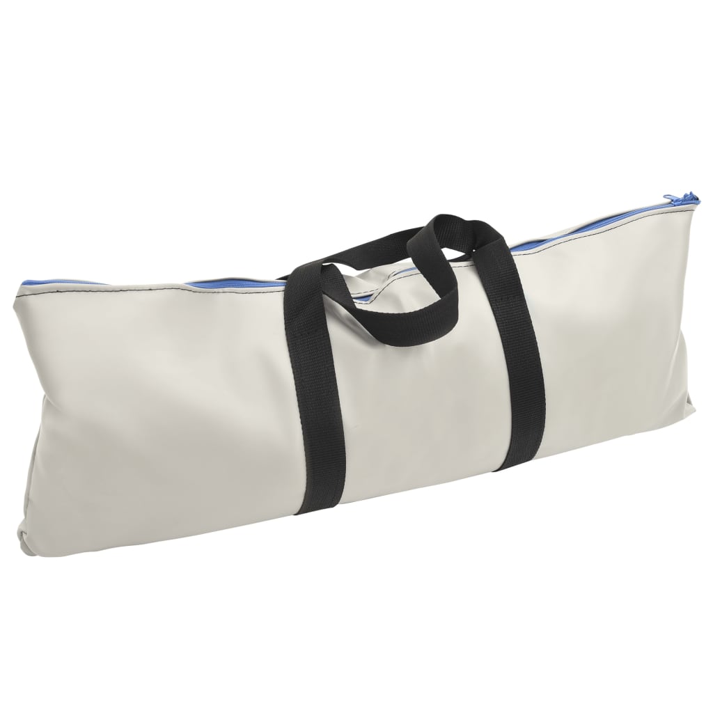 Oppblåsbar Gymnastikkmatte Med Pumpe 100X100X10 Cm Pvc Blå