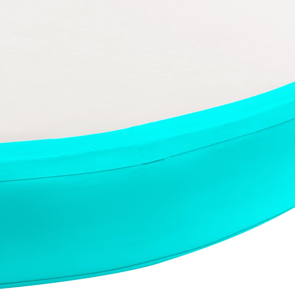 Oppblåsbar Gymnastikkmatte Med Pumpe 100X100X10 Cm Pvc Grønn