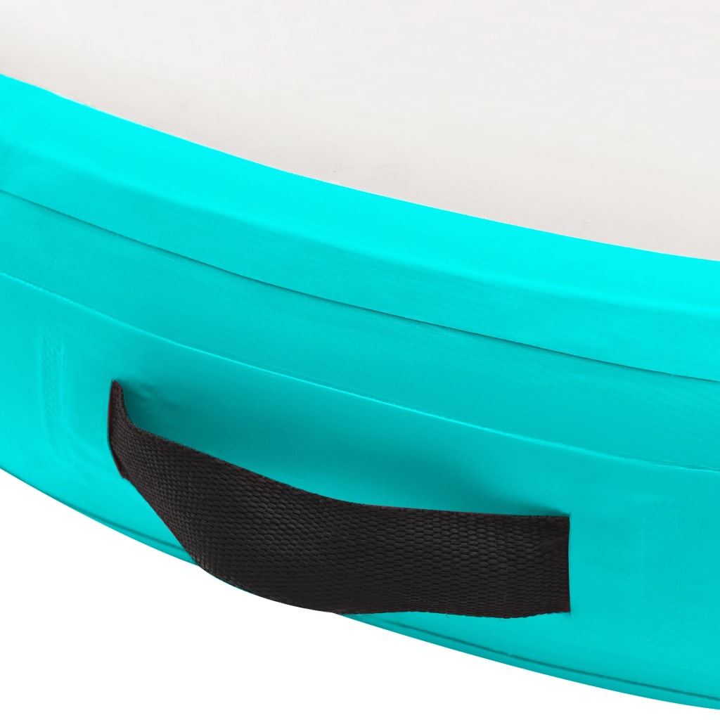 Oppblåsbar Gymnastikkmatte Med Pumpe 100X100X10 Cm Pvc Grønn