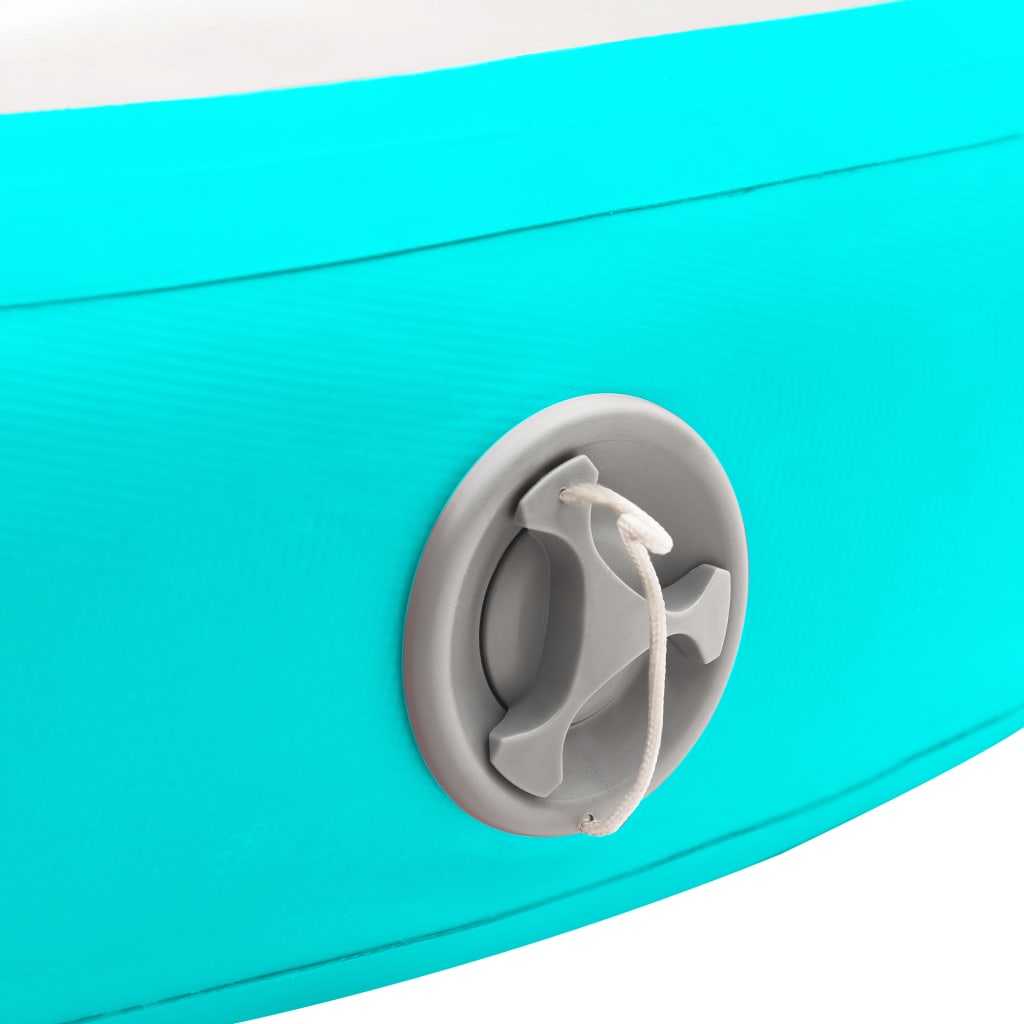 Oppblåsbar Gymnastikkmatte Med Pumpe 100X100X20 Cm Pvc Grønn