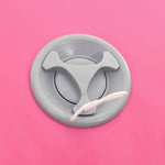 Oppblåsbar Gymnastikkrull Med Pumpe 100X60 Cm Pvc Rosa