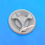 Oppblåsbar Gymnastikkrull Med Pumpe 100X60 Cm Pvc Blå