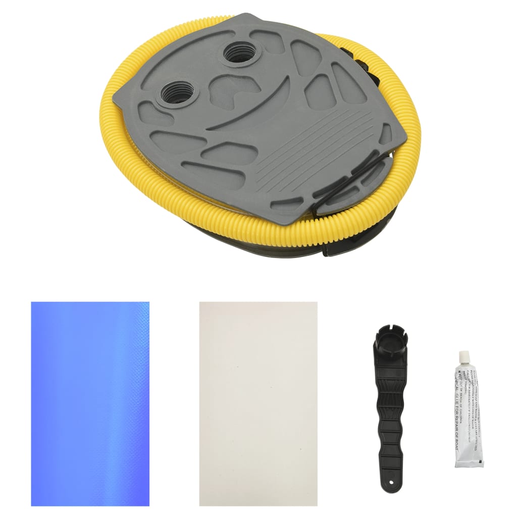 Oppblåsbar Gymnastikkrull Med Pumpe 100X60 Cm Pvc Blå