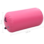 Oppblåsbar Gymnastikkrull Med Pumpe 120X75 Cm Pvc Rosa