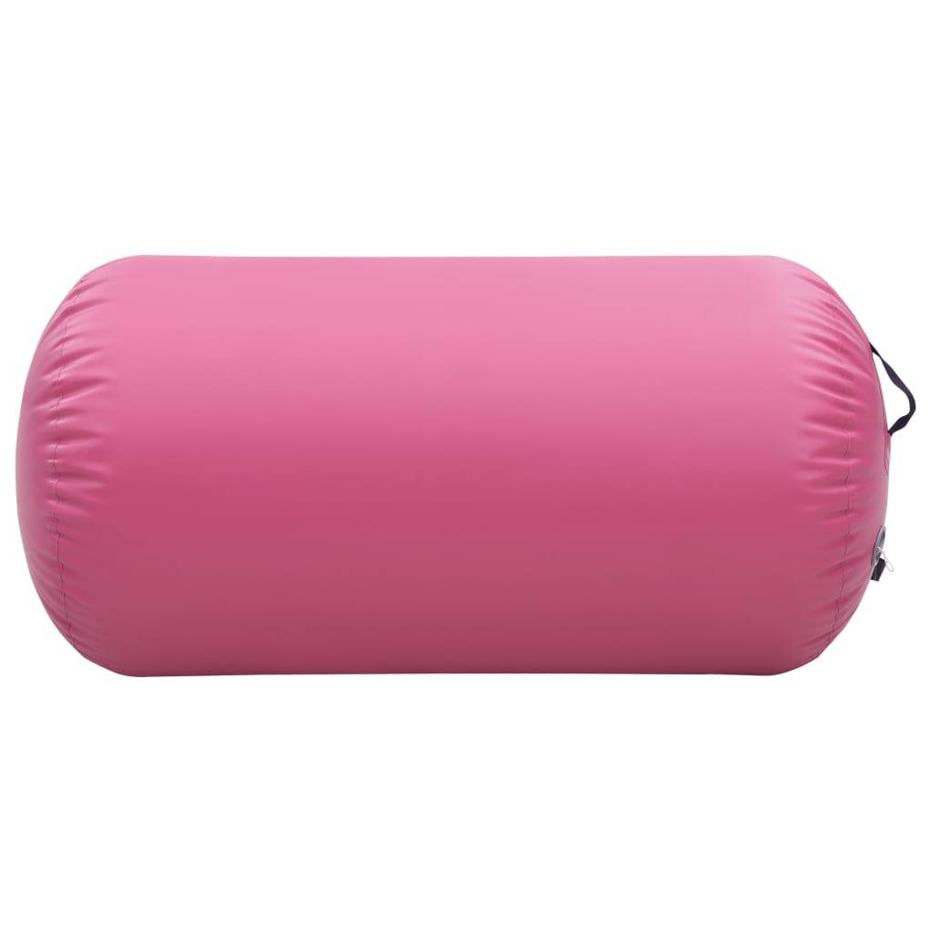 Oppblåsbar Gymnastikkrull Med Pumpe 120X75 Cm Pvc Rosa
