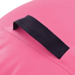Oppblåsbar Gymnastikkrull Med Pumpe 120X75 Cm Pvc Rosa