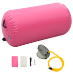 Oppblåsbar Gymnastikkrull Med Pumpe 120X90 Cm Pvc Rosa