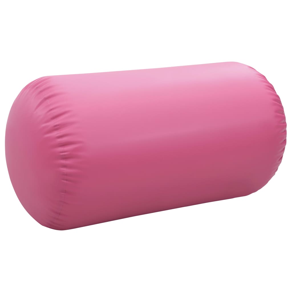 Oppblåsbar Gymnastikkrull Med Pumpe 120X90 Cm Pvc Rosa