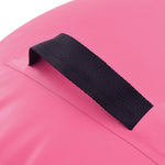 Oppblåsbar Gymnastikkrull Med Pumpe 120X90 Cm Pvc Rosa