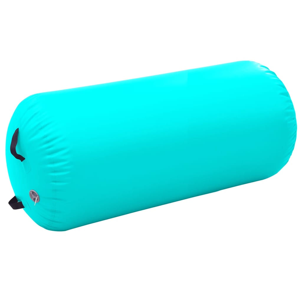 Oppblåsbar Gymnastikkrull Med Pumpe 120X90 Cm Pvc Grønn