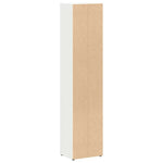 Cd-Skap 2 Stk Hvit 21X16X93,5 Cm Sponplate