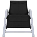 Solsenger 2 Stk Med Bord Aluminium Svart