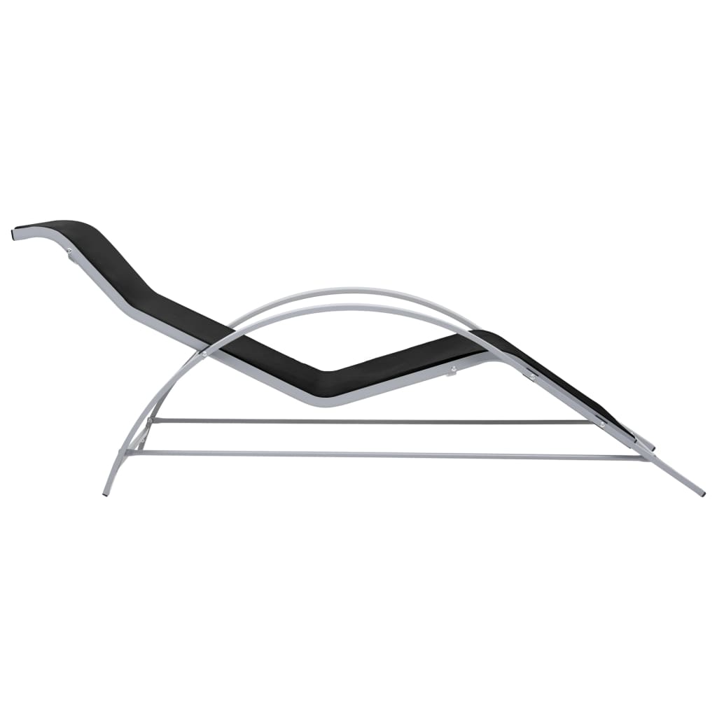 Solsenger 2 Stk Med Bord Aluminium Svart