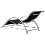 Solsenger 2 Stk Med Bord Aluminium Svart