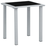 Solsenger 2 Stk Med Bord Aluminium Svart