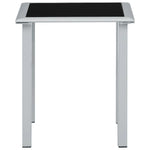 Solsenger 2 Stk Med Bord Aluminium Svart