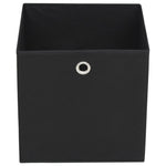 Oppbevaringsbokser 4 Stk Uvevd Stoff 28X28X28 Cm Svart