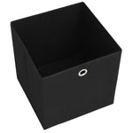Oppbevaringsbokser 4 Stk Uvevd Stoff 28X28X28 Cm Svart