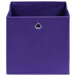 Oppbevaringsbokser 4 Stk Uvevd Stoff 28X28X28 Cm Lilla