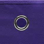 Oppbevaringsbokser 4 Stk Uvevd Stoff 28X28X28 Cm Lilla