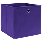Oppbevaringsbokser 10 Stk Uvevd Stoff 28X28X28 Cm Lilla