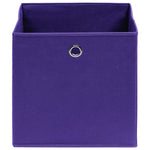 Oppbevaringsbokser 10 Stk Uvevd Stoff 28X28X28 Cm Lilla