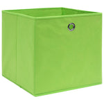 Oppbevaringsbokser 10 Stk Uvevd Stoff 28X28X28 Cm Grønn
