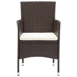 Hagespisestoler 2 Stk Polyrotting Brun